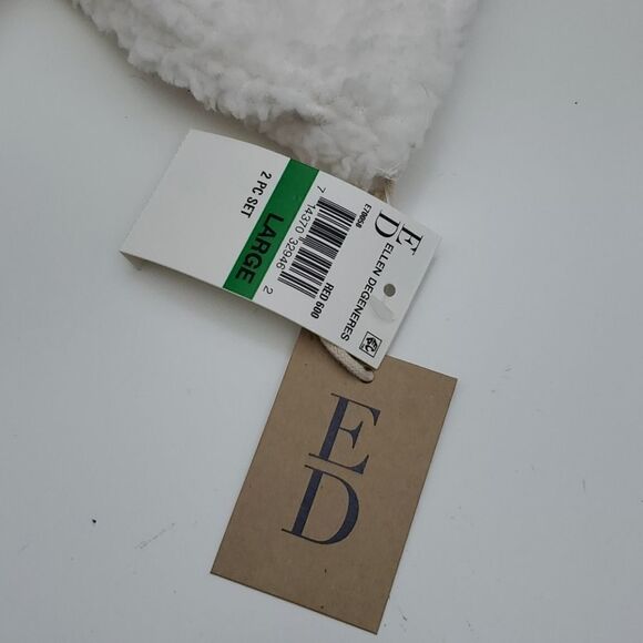 NEW L SMILE ED ELLEN DEGENERES buffalo plaid red sherpa HOLIDAY PAJAMAS NWT - Picture 8 of 16